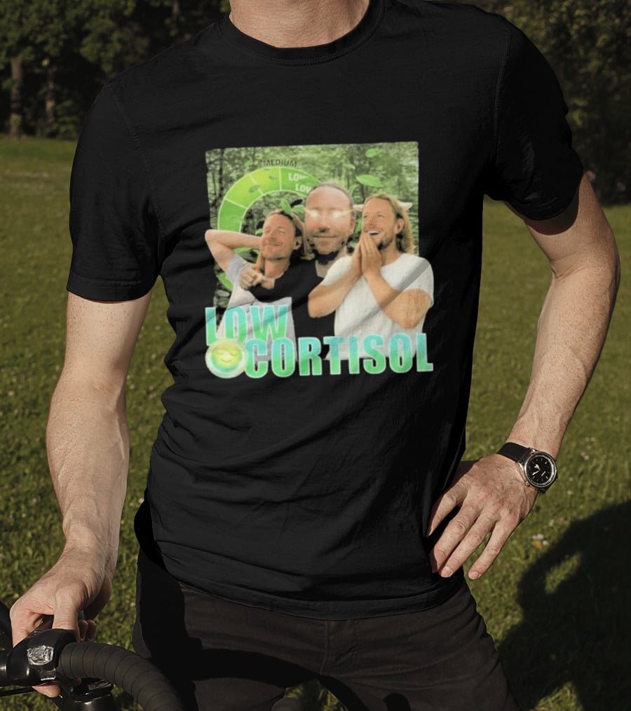 Low Low Cortisol Meme Happy Vibes 2026 T-Shirt
