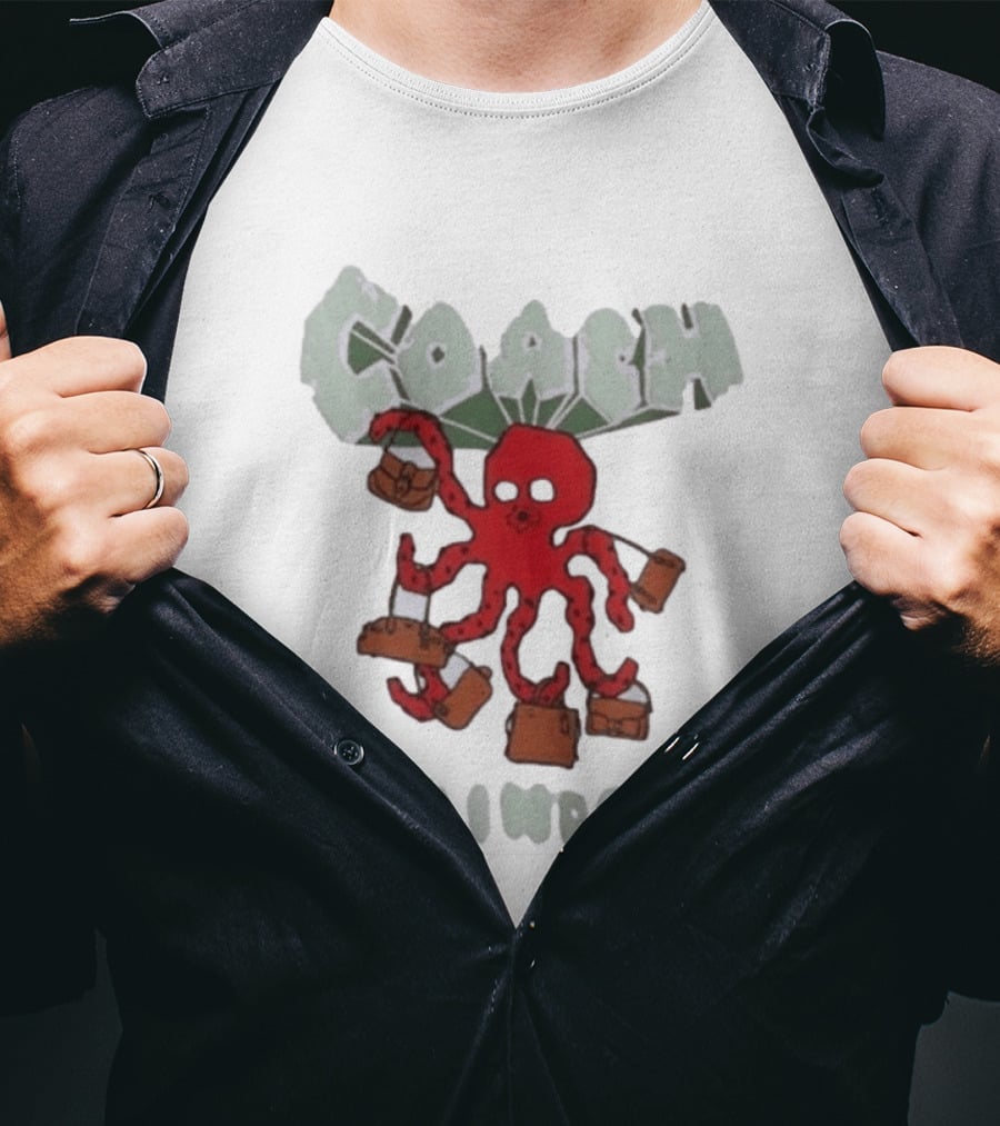 Coach Brain Dead Octopus With Bags T-Shirt