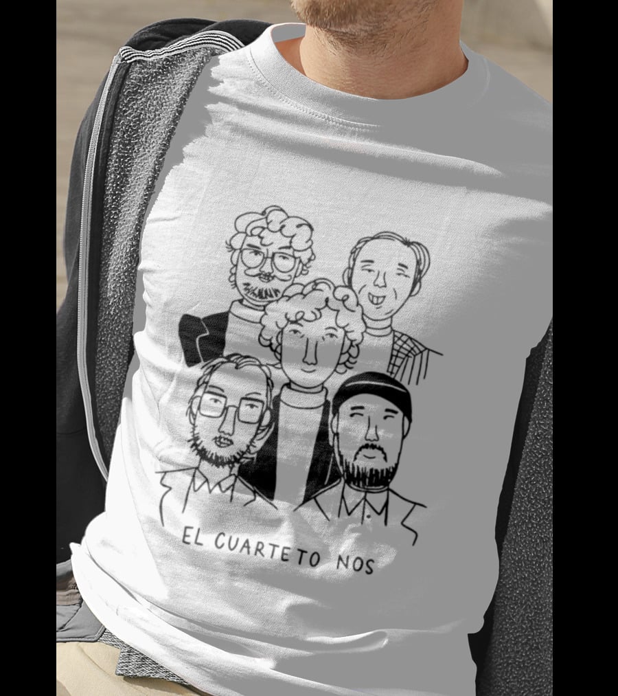 El Cuarteto De Nos Uruguay 1980 Cartoon Drawing T-Shirt