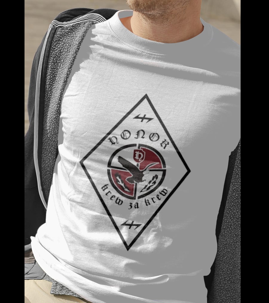 Honor Krew Za Krew Poland Slavic SS European World War Reichsadler T-Shirt