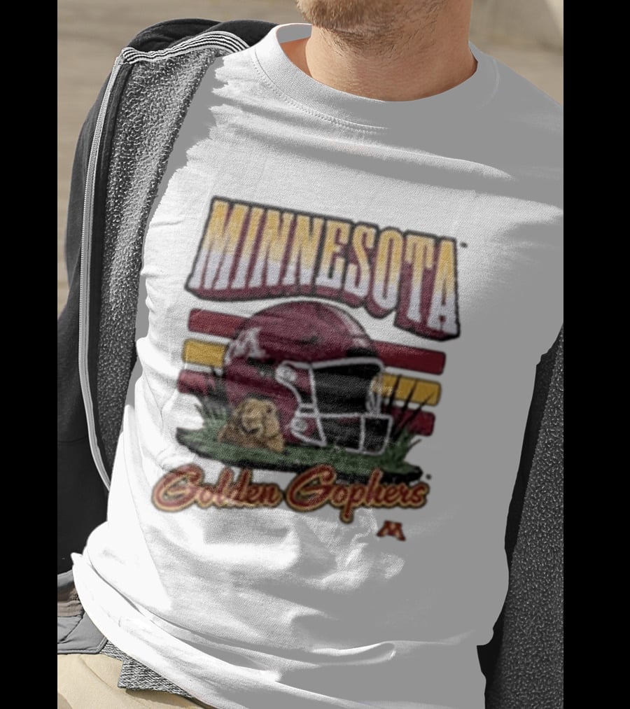 Minnesota Golden Gophers Football Helmet T-Shirt