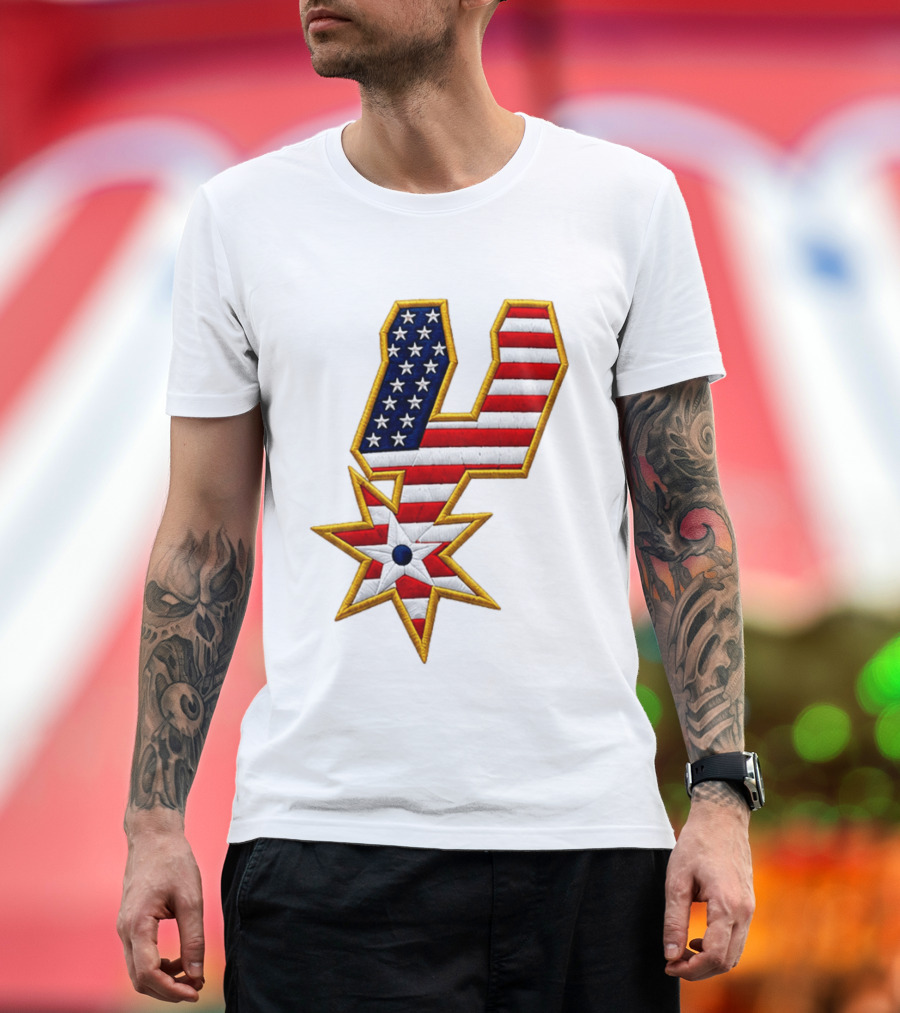 America 250th Anniversary Spurs Stars And Stripes T-Shirt