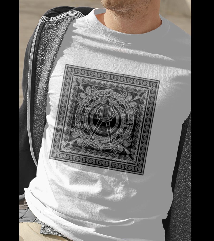 Aztec God Warrior Mesoamerican Calendar Stone Symbols Ancient Mexico Mythology T-Shirt