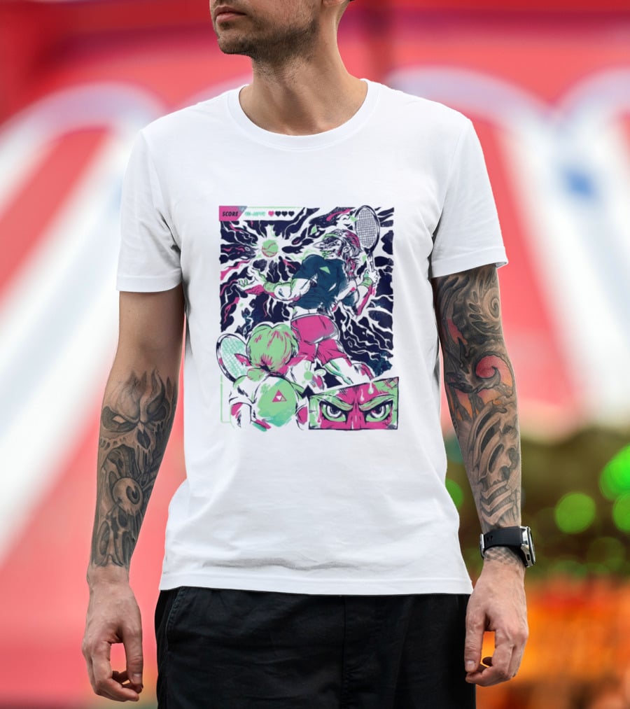 Link Zelda Legend Of Zelda Monster Goblin Arcade Tennis Game Competition Score 40 Love T-Shirt