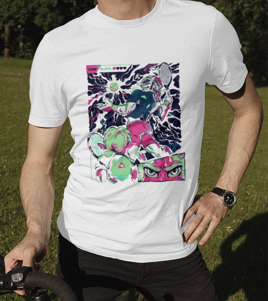 Link Zelda Legend Of Zelda Monster Goblin Arcade Tennis Game Competition Score 40 Love T-Shirt