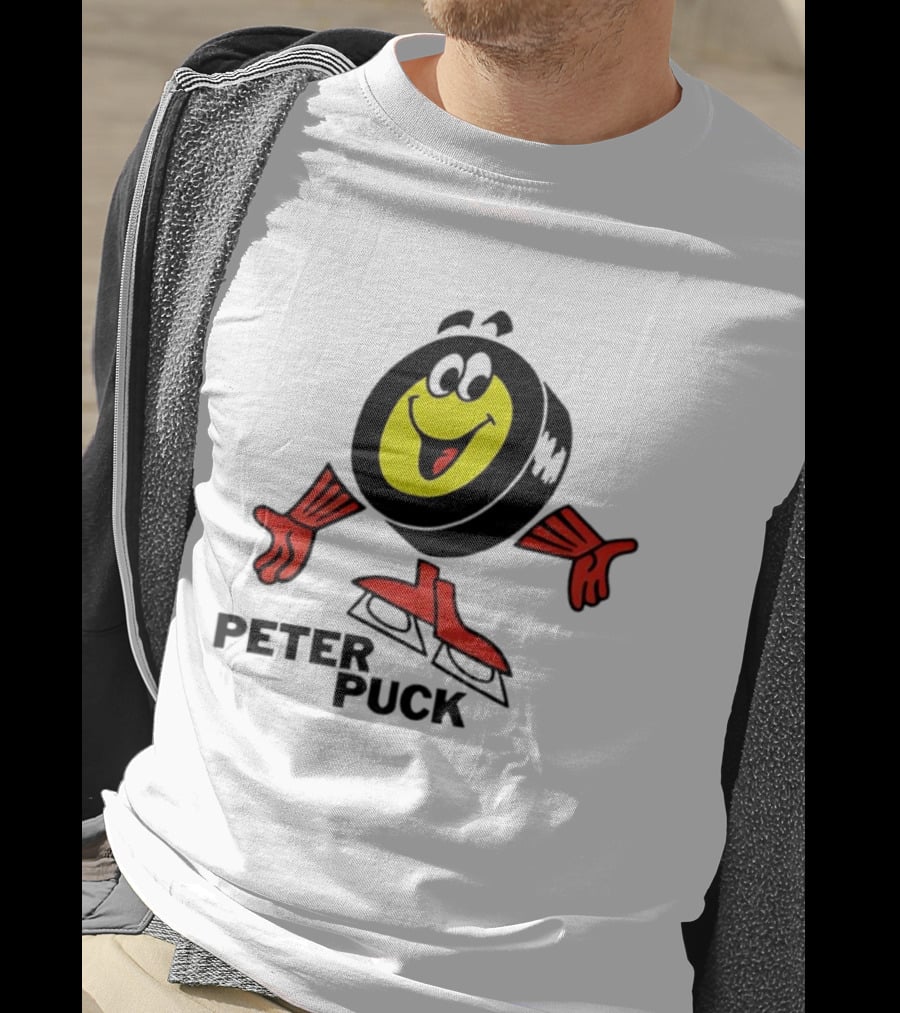 Peter Puck Cartoon Character Hockey T-Shirt