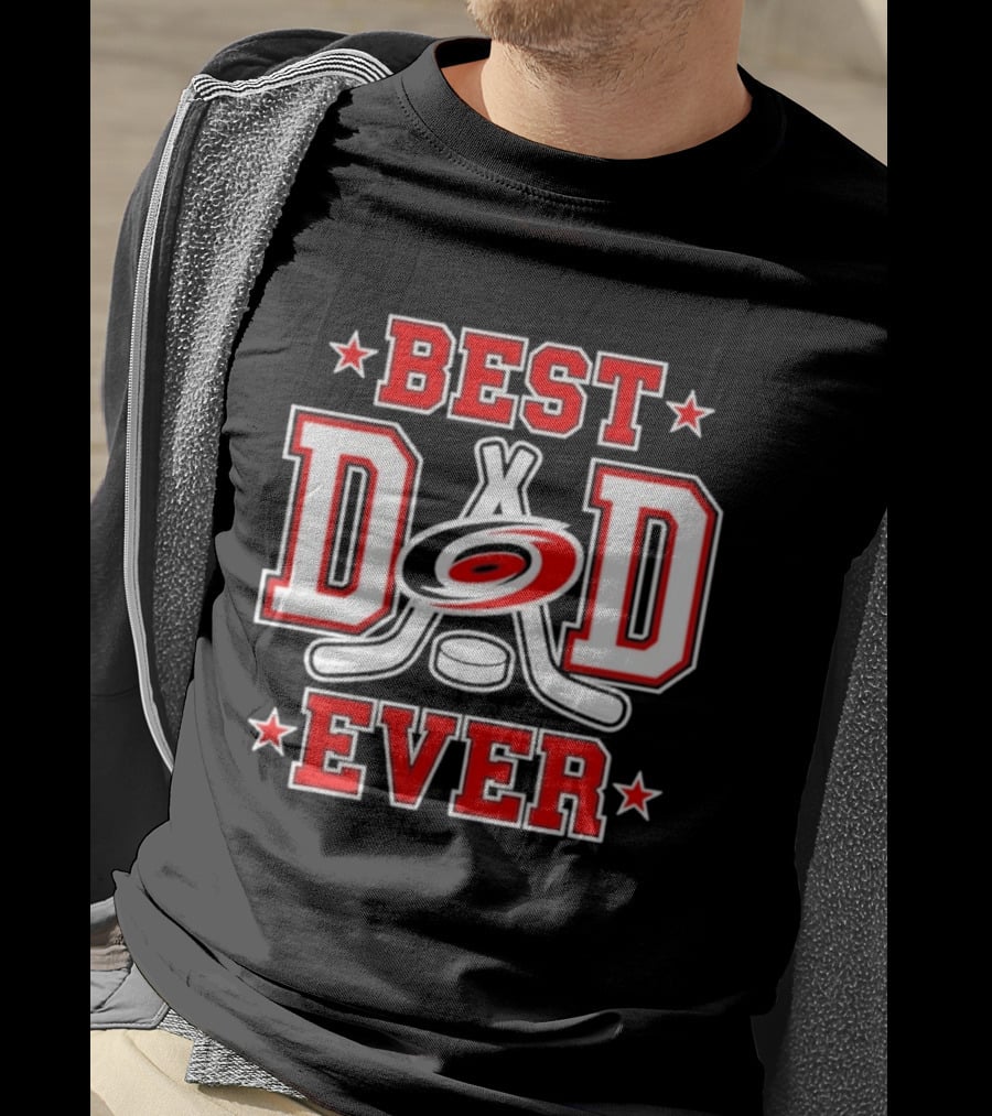 Carolina Hurricanes Best Dad Ever 2026 NHL Fan Gear T-Shirt