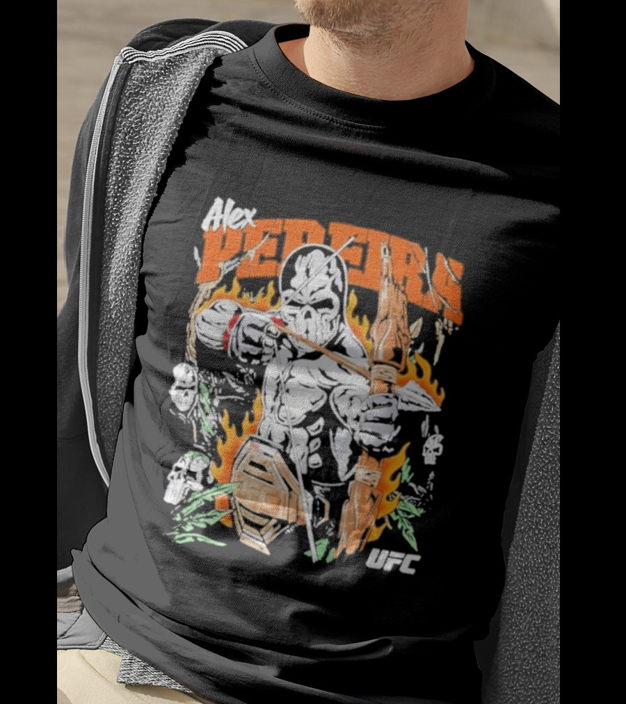 Alex Pereira Poatan UFC Warrior Lotas Brand Archery Flames T-Shirt