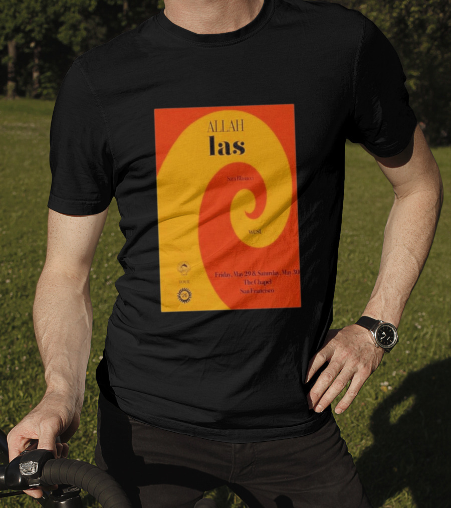 Allah Las Sam Blasucci The Chapel San Francisco May 29 30 2026 Tour West T-Shirt