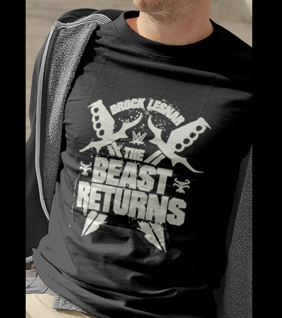 Brock Lesnar WWE The Beast Returns Knuckle Dusters Lightning T-Shirt