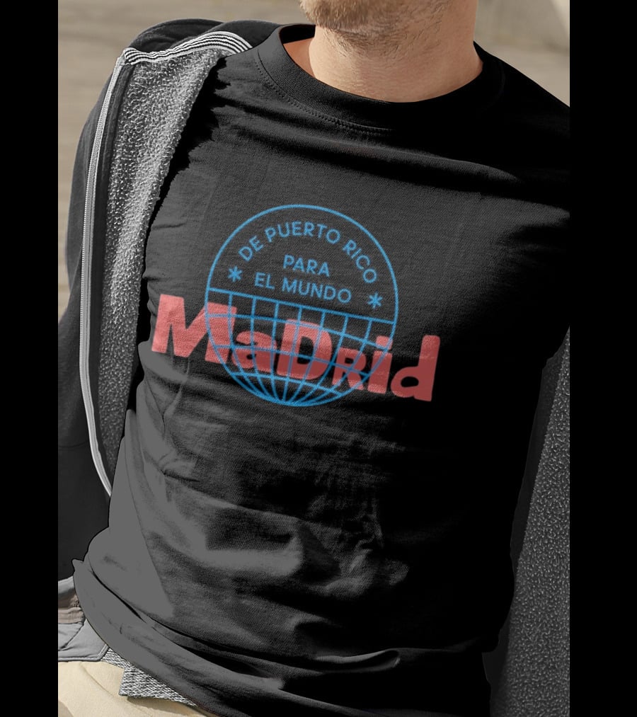 De Puerto Rico Para El Mundo Madrid T-Shirt