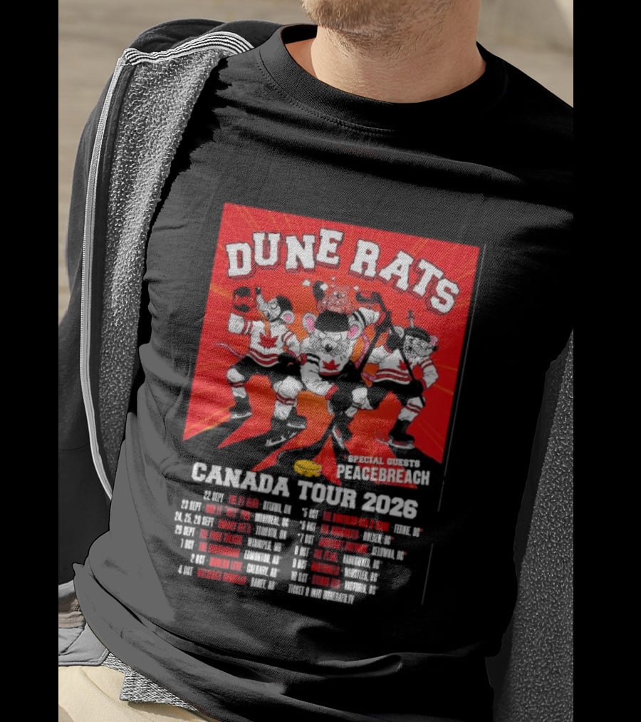 Dune Rats Peacebreach Special Guests Canada Tour 2026 Dates T-Shirt