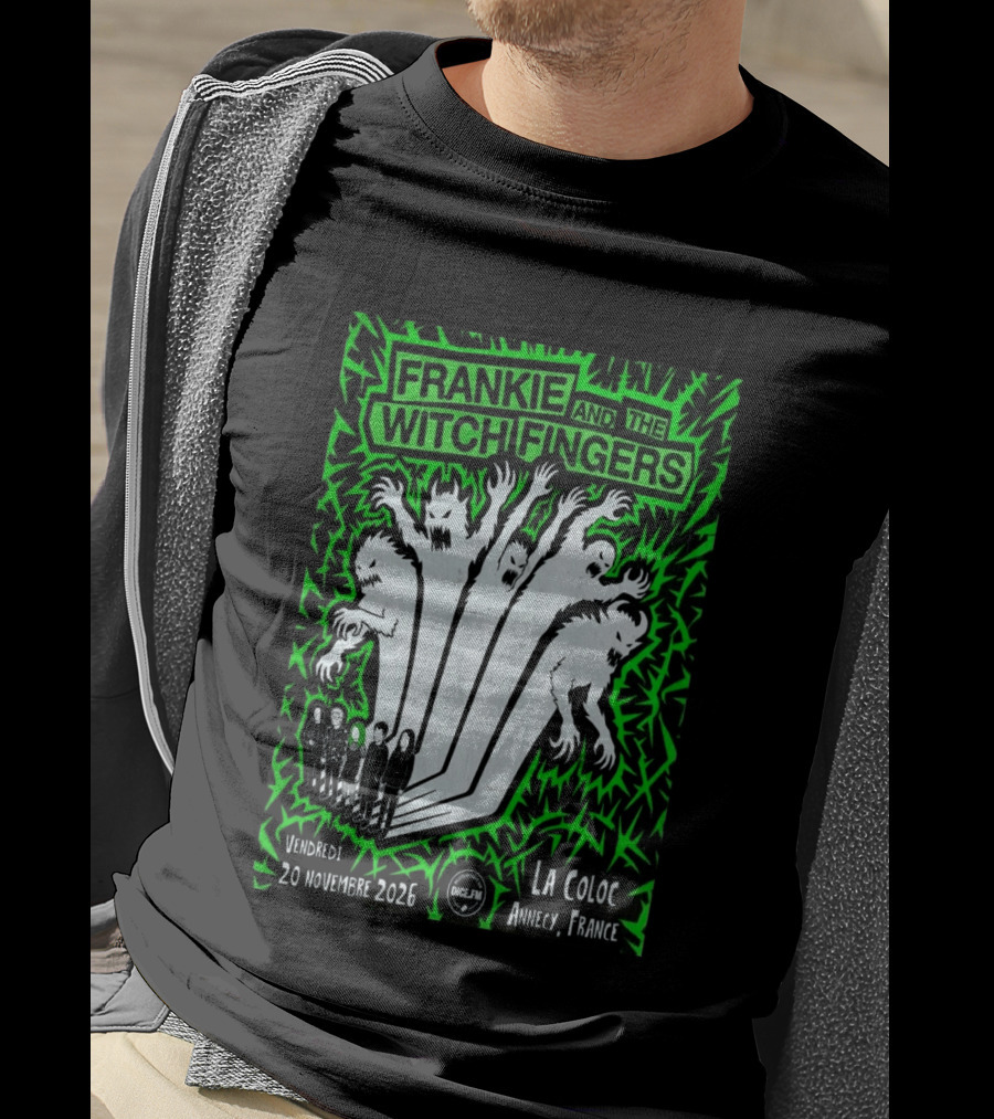 Frankie And The Witch Fingers 2026 La Coloc Annecy France Concert T-Shirt