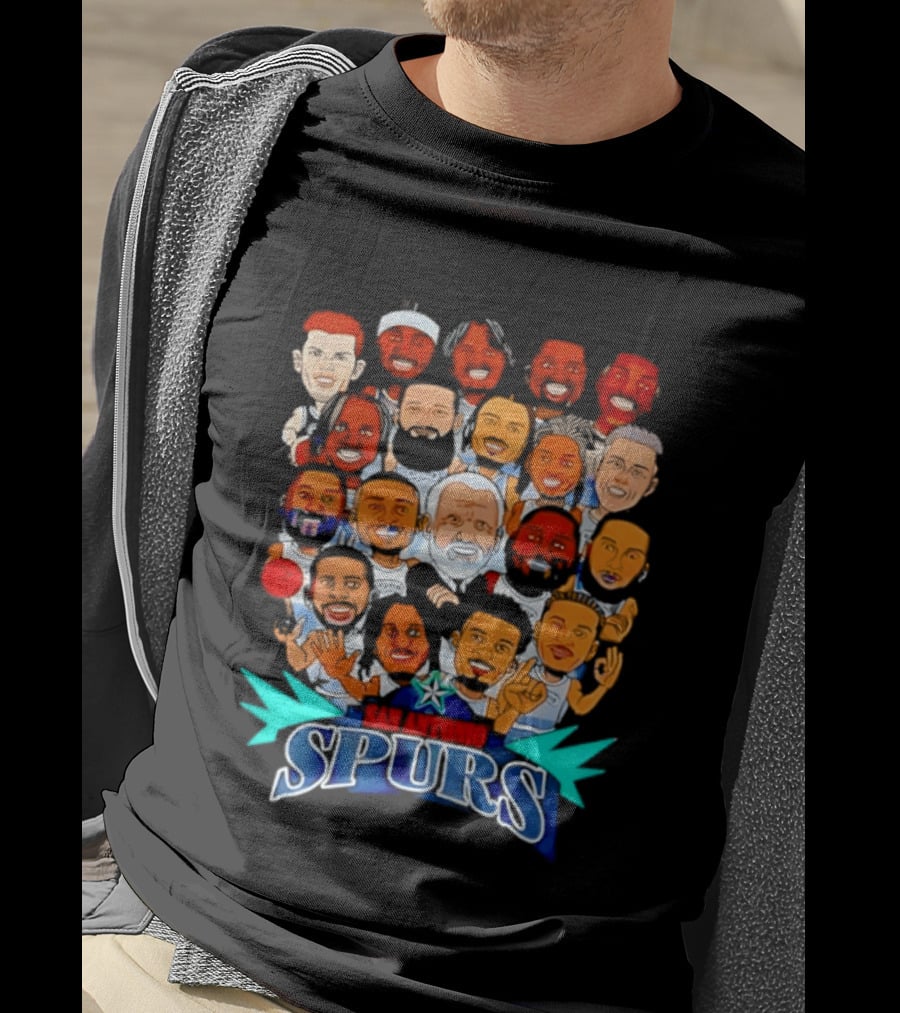 Gregg Popovich Spurs Legends San Antonio Spurs NBA Team Players T-Shirt