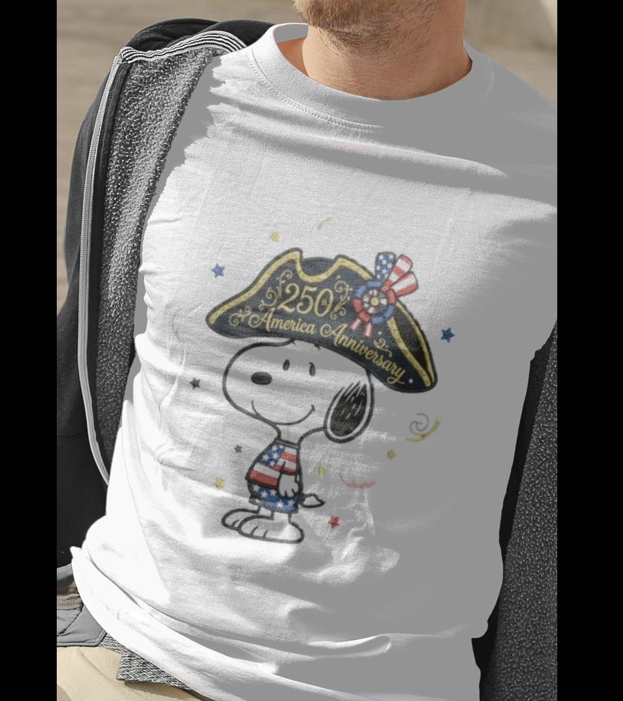 Snoopy 250 America Anniversary Independence Day T-Shirt