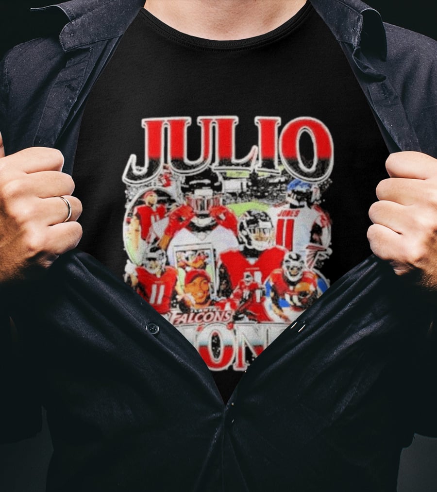 Julio Jones Iconic Atlanta Falcons Football Moments T-Shirt