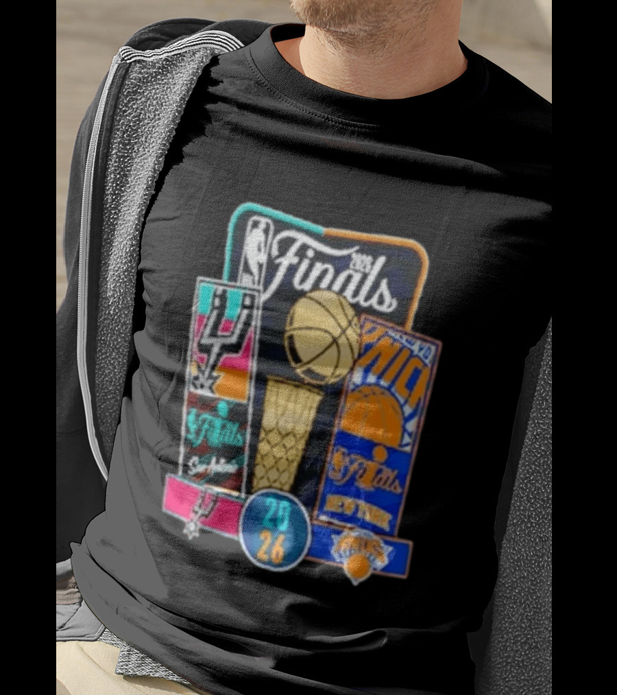 2026 NBA Finals San Antonio Spurs Vs New York Knicks Tickets Basketball Matchup T-Shirt