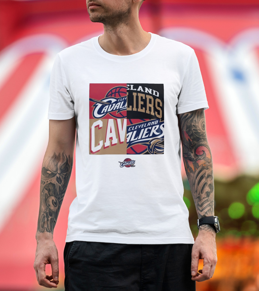 Cleveland Cavaliers Block New Era Iconic Logo Collage T-Shirt
