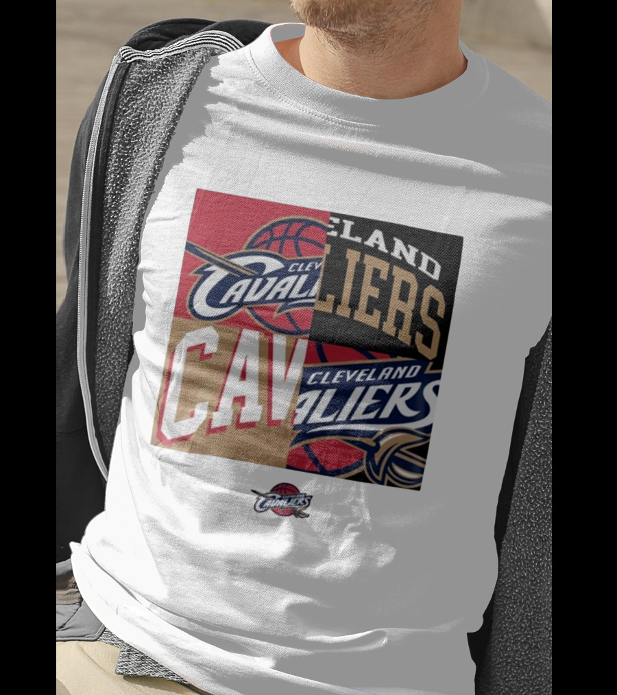 Cleveland Cavaliers Block New Era Iconic Logo Collage T-Shirt
