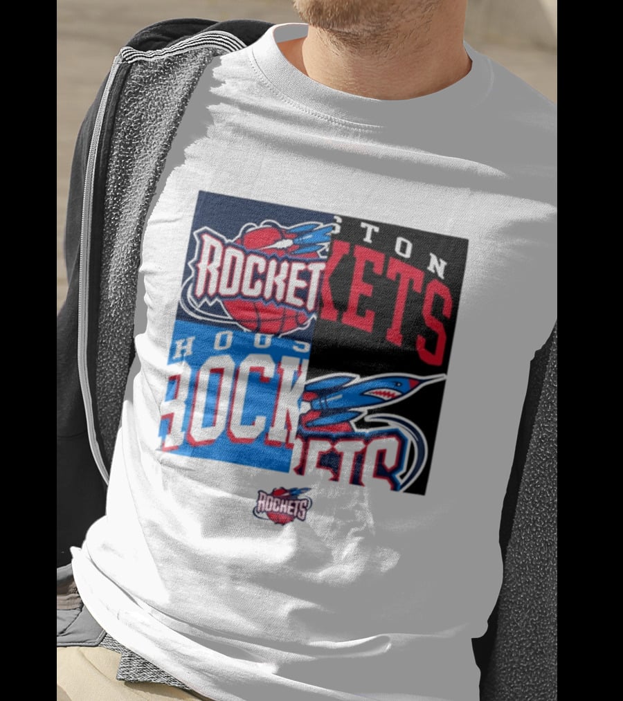 Houston Rockets New Era Block Basketball Team T-Shirt