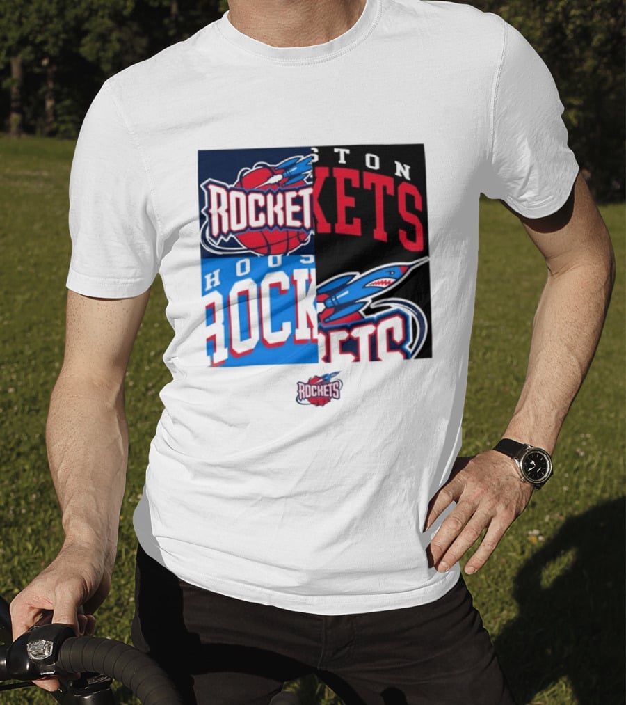 Houston Rockets New Era Block Basketball Team T-Shirt