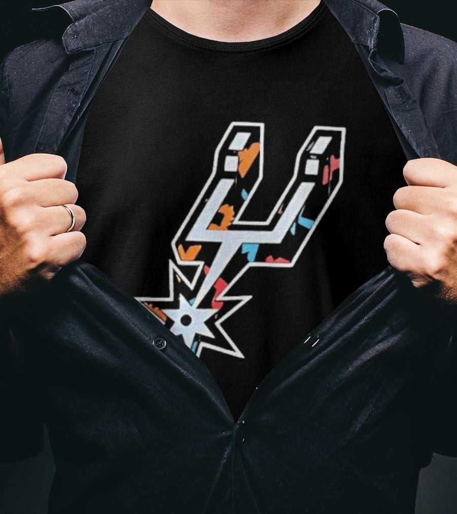 San Antonio Spurs Fiesta Colors NBA T-Shirt