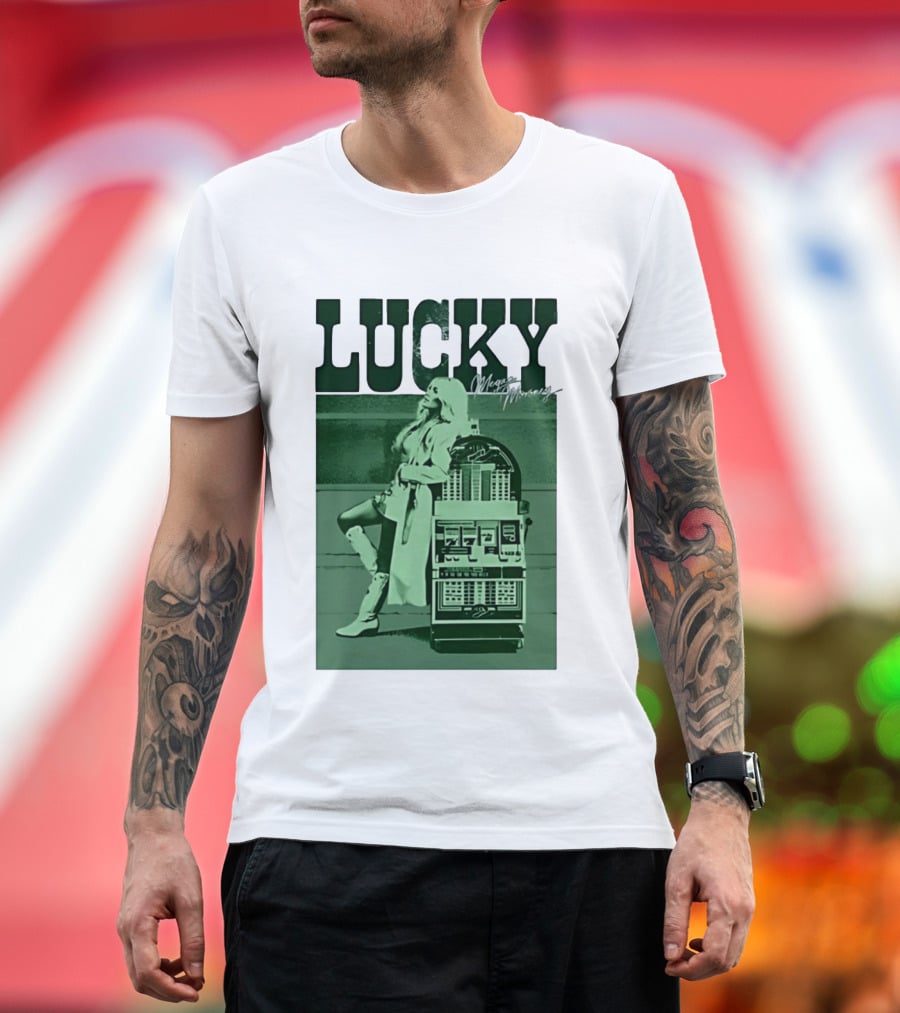 Megan Moroney LUCKY Retro Slot Machine T-Shirt
