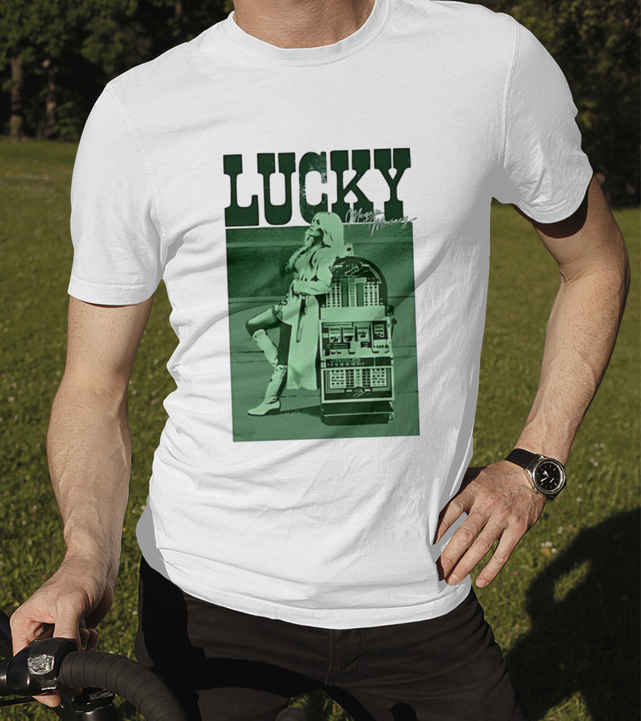 Megan Moroney LUCKY Retro Slot Machine T-Shirt