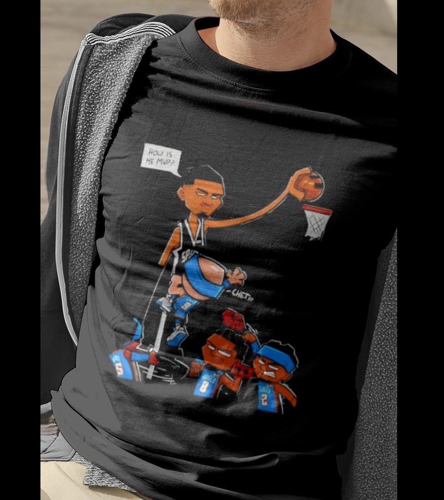 Victor Wembanyama San Antonio Spurs Vs Chet Holmgren Oklahoma City Thunder NBA MVP Debate T-Shirt