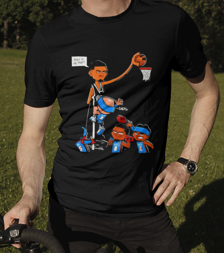 Victor Wembanyama San Antonio Spurs Vs Chet Holmgren Oklahoma City Thunder NBA MVP Debate T-Shirt