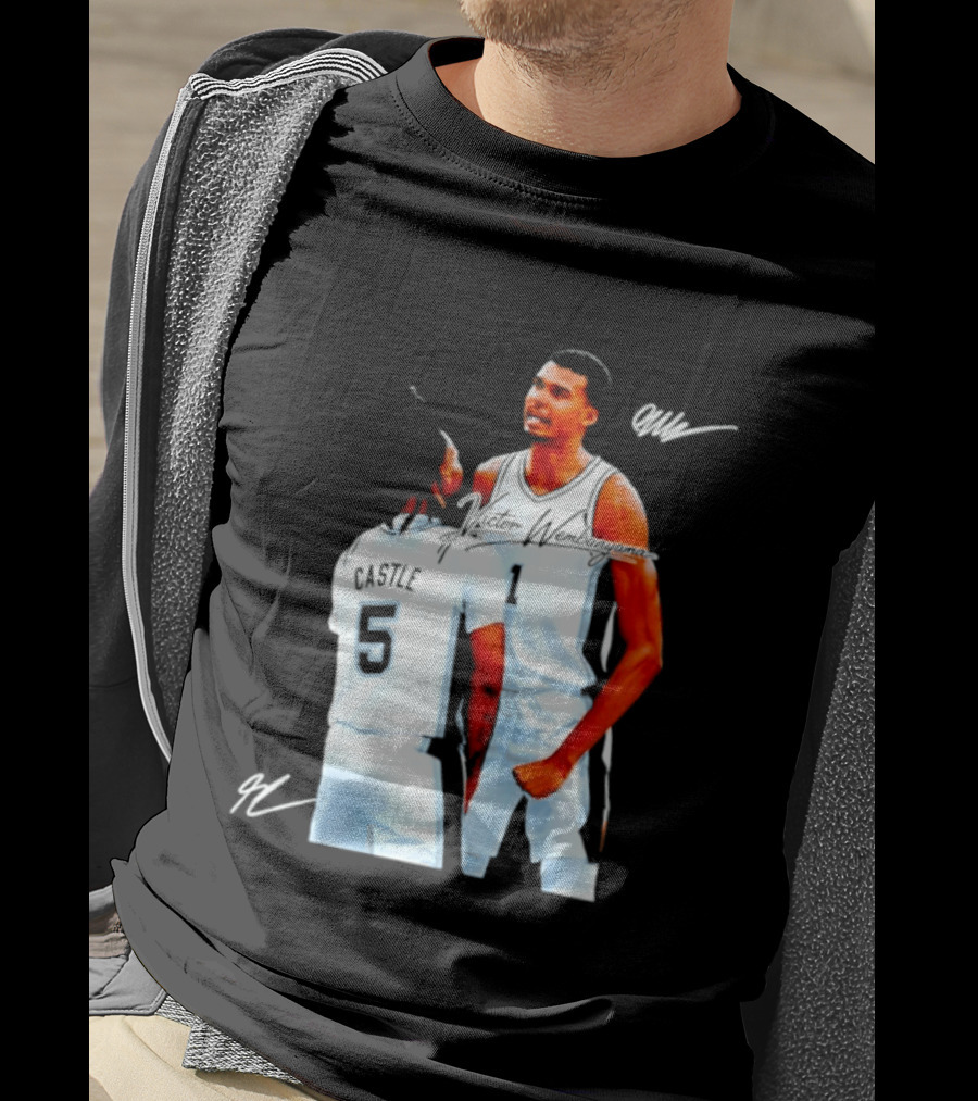 Victor Wembanyama Stephon Castle San Antonio Spurs NBA Basketball 1 5 T-Shirt