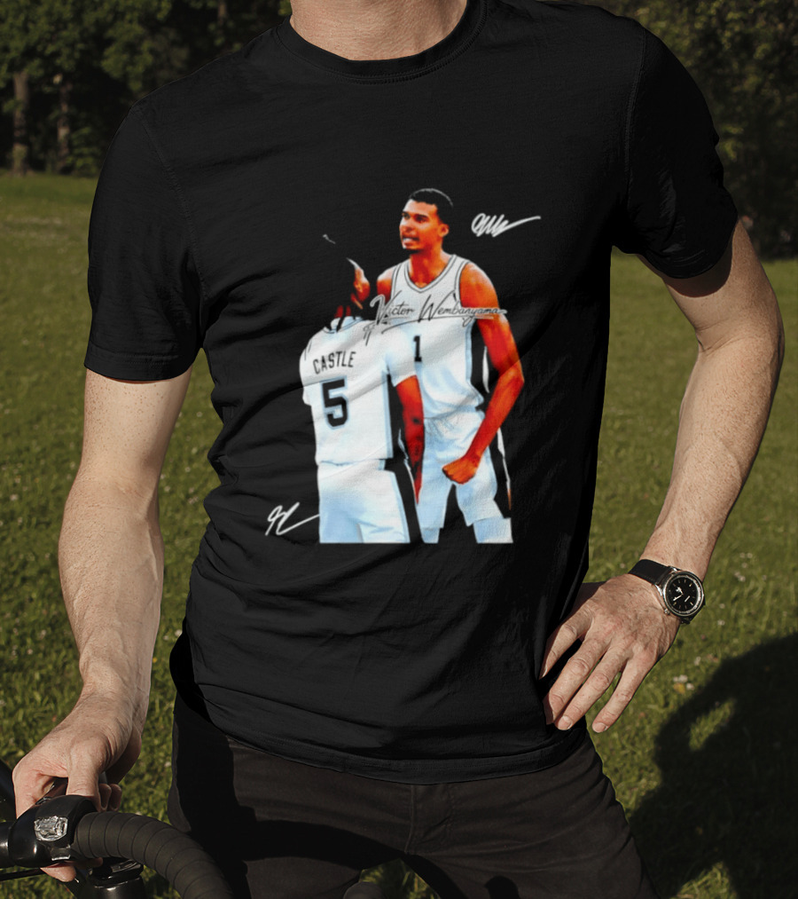 Victor Wembanyama Stephon Castle San Antonio Spurs NBA Basketball 1 5 T-Shirt