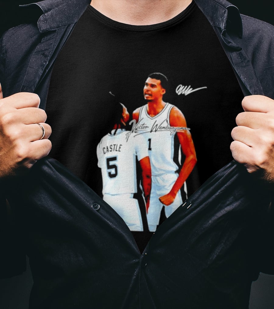 Victor Wembanyama Stephon Castle San Antonio Spurs NBA Basketball 1 5 T-Shirt