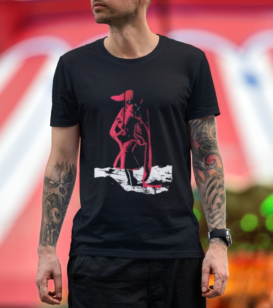 Adelaxo Adela Abstract Red Figure T-Shirt
