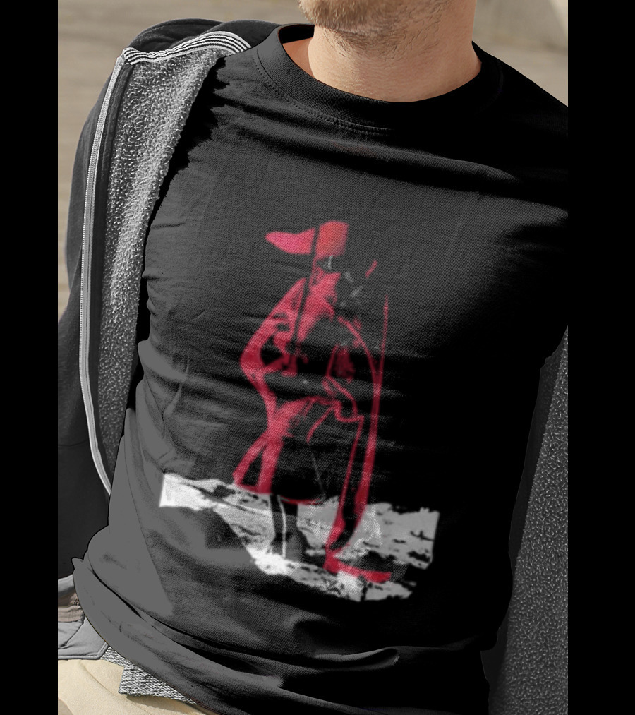 Adelaxo Adela Abstract Red Figure T-Shirt