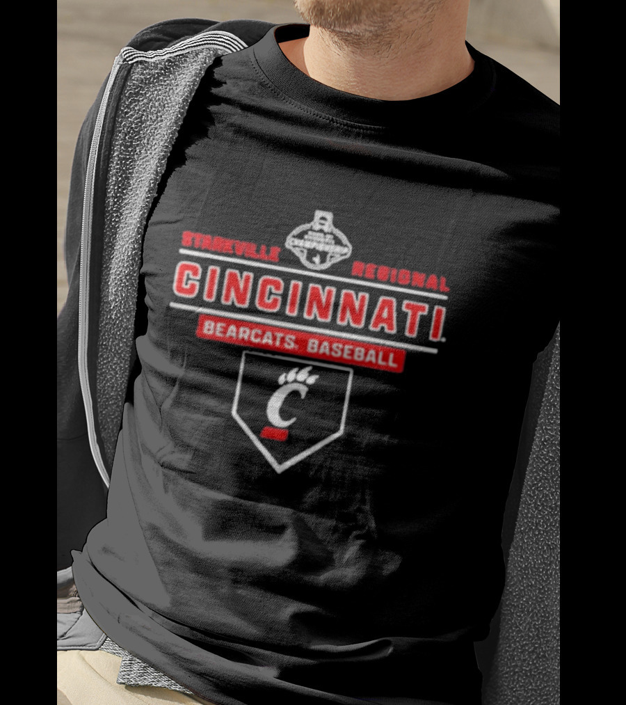 Cincinnati Bearcats Baseball Starkville Regional 2026 T-Shirt
