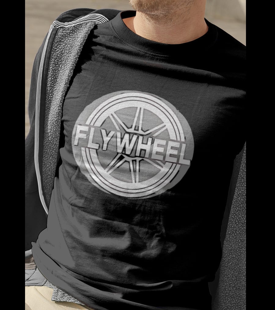 FLYWHEEL Circular Wheel Spoke T-Shirt