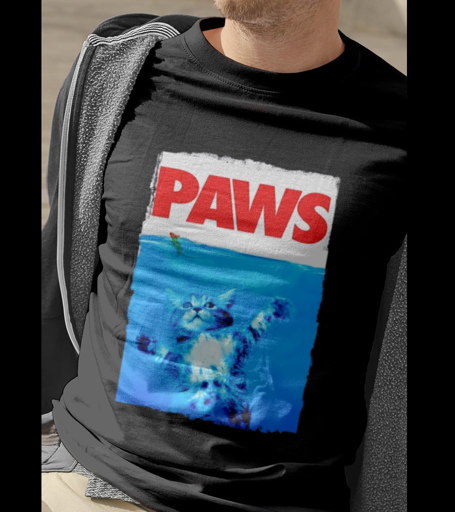 Jaws Universal Steven Spielberg Amblin Entertainment Paws Kitten Mouse T-Shirt