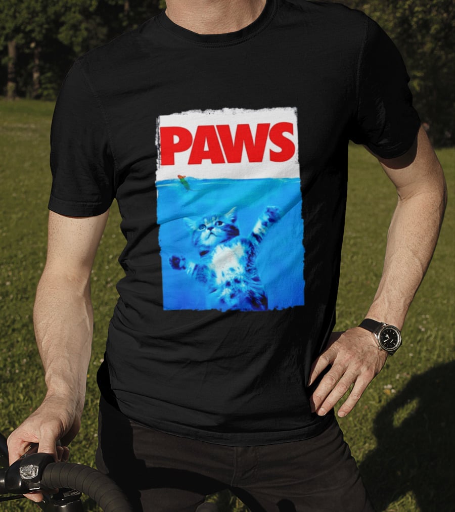 Jaws Universal Steven Spielberg Amblin Entertainment Paws Kitten Mouse T-Shirt