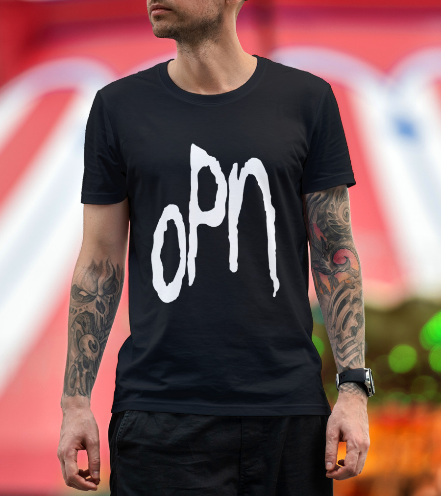 Oneohtrix Point Never OPN Stylized Text Hipster Band T-Shirt