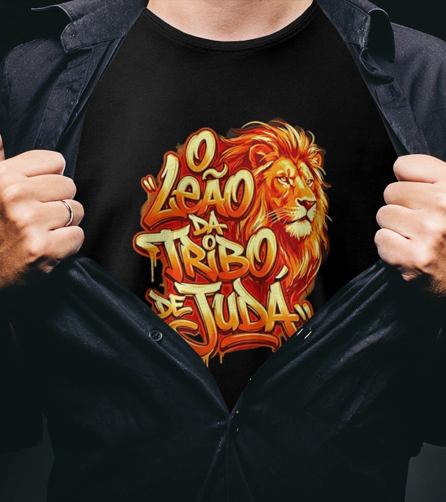 O Leão Da Tribo De Judá Lion T-Shirt