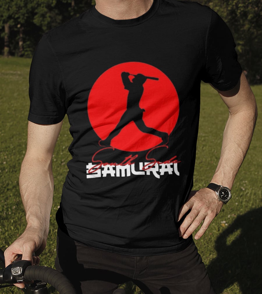 Samurai Baseball Stride Dark Red Circle Sōru Geki T-Shirt
