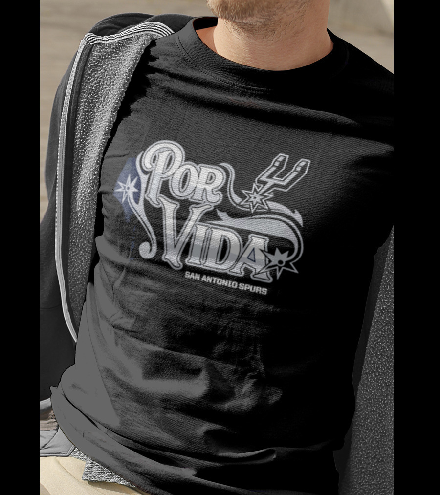 San Antonio Spurs Por Vida Spurs Logo Half Court Offense T-Shirt