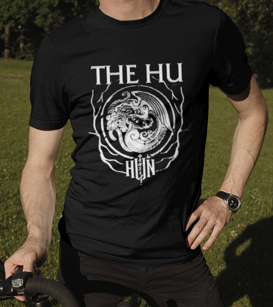 The Hu Band Symbol Black White Hun Circle T-Shirt