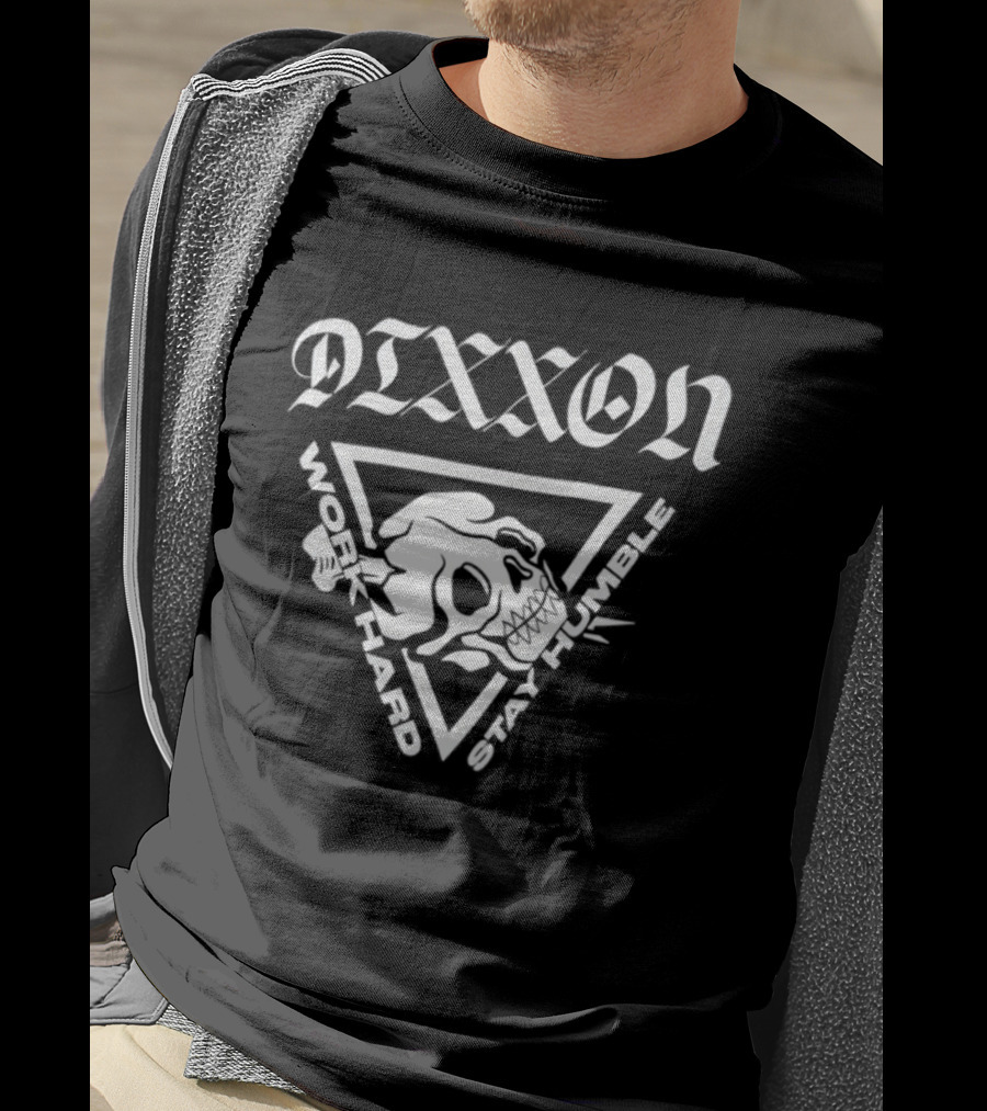 Dixxon Work Hard Stay Humble Skeleton Motorcycle T-Shirt