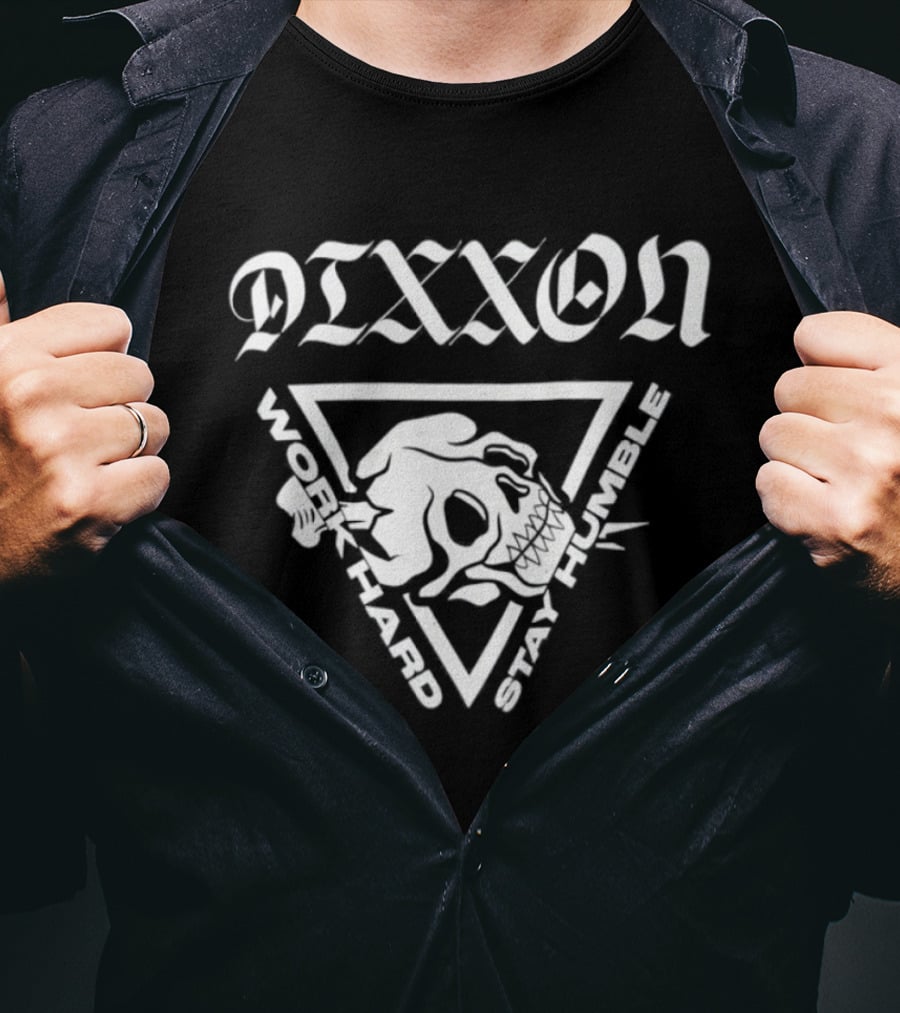 Dixxon Work Hard Stay Humble Skeleton Motorcycle T-Shirt