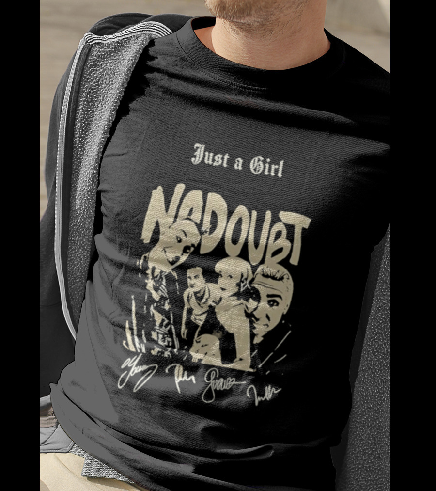 Just A Girl No Doubt Members Signatures T-Shirt