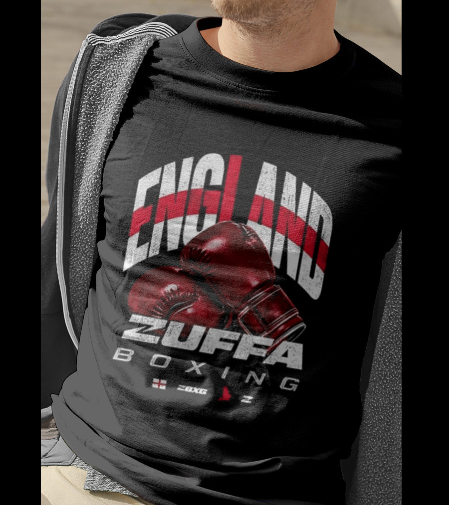 England Zuffa Boxing Gloves Flag T-Shirt