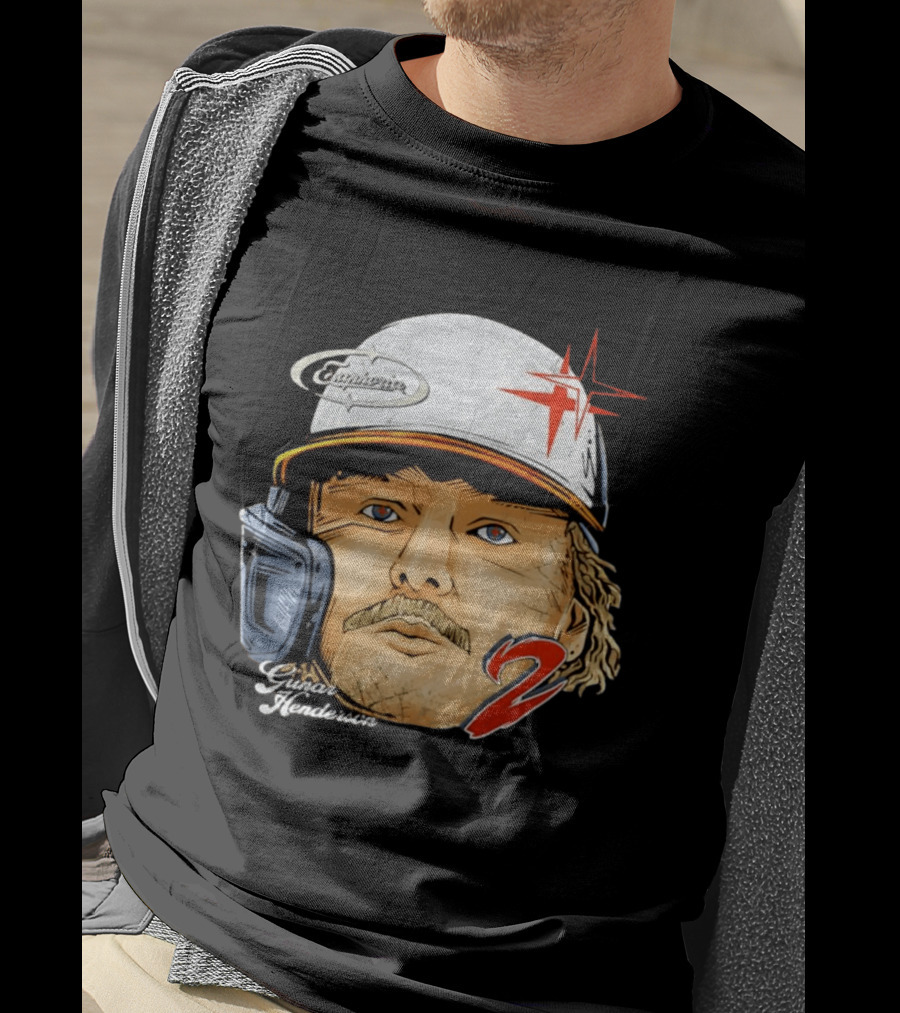 Gunnar Henderson Baltimore Orioles Number 2 Baseball Player Graphic Cabrinero Star T-Shirt