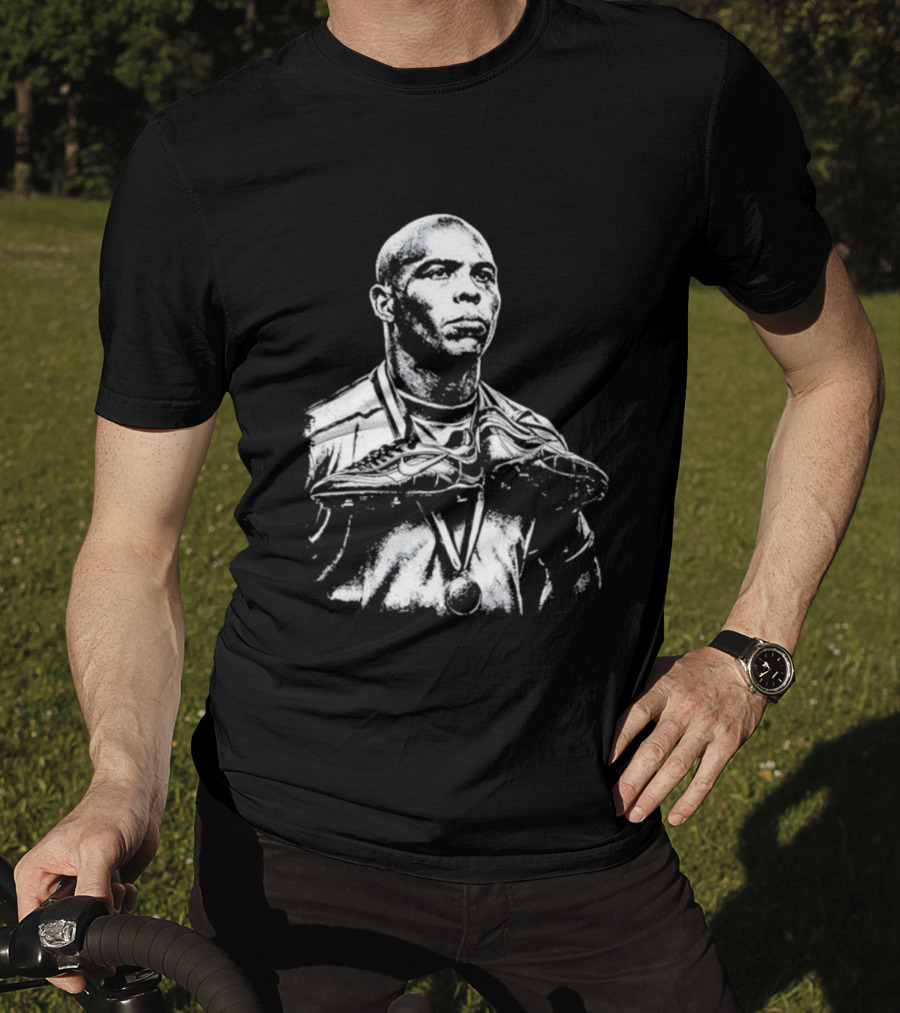 Ronaldo Fenomeno Nike Soccer Cleats Golden Medal Iconic Image T-Shirt
